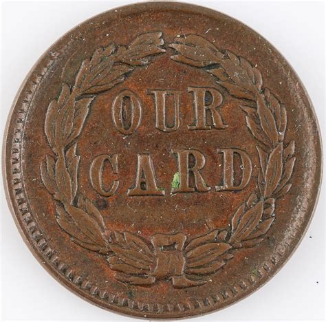 1864 Civil War Token Our Card Ebth