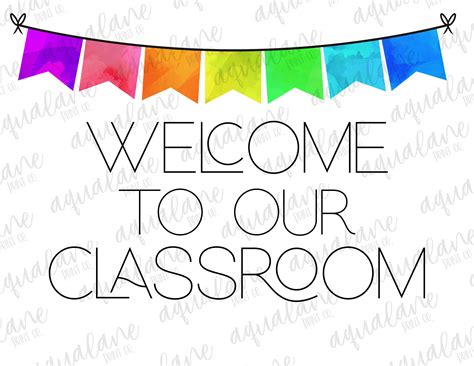 Classroom Welcome Sign Printable Instant Download Teacher Etsy In 2021 Classroom Welcome