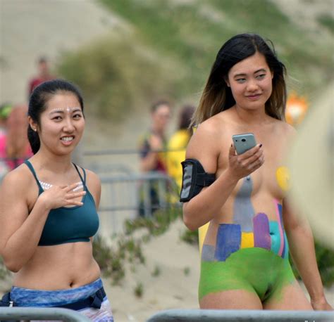 Free Body Painted Chinese Girl Nude At Bay To Breakers Photos 281971941