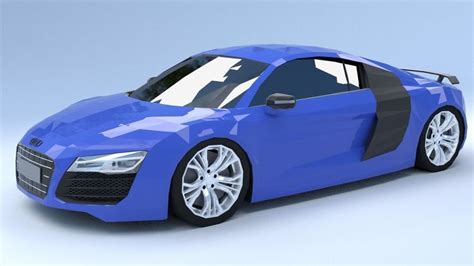 Audi R8 Low Poly Share Free 3d Cad Models 100027 Visit My Blog To