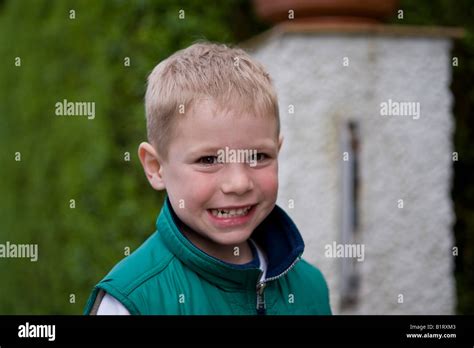 Portrait Of A 4 Year Old Boy Stock Photo Alamy