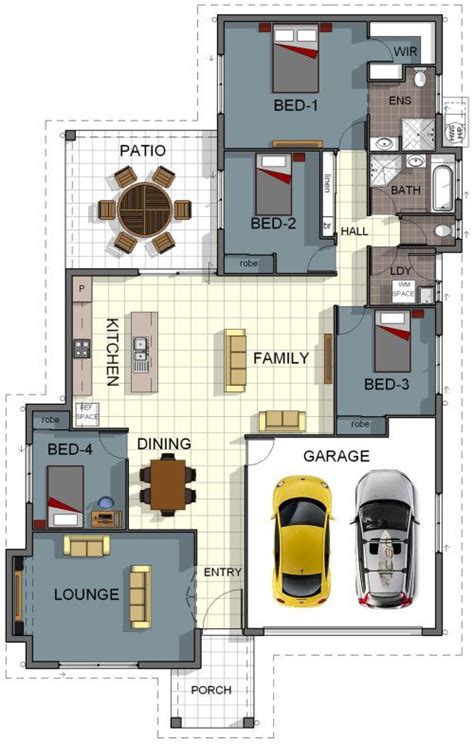 18 House Floor Plan With Double Garage Top Style