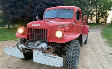 Big Red Survivor 1954 Dodge Power Wagon Barn Finds