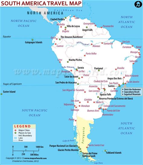 Angel Falls South America Map Map