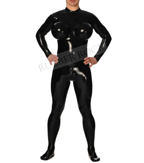 Buy Latex Inflatable Breast Catsuits Latex Rubber