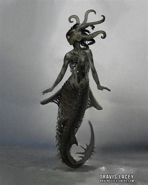 Eldritch Horror Mermaid Monster Concept Original Eldritch Horror