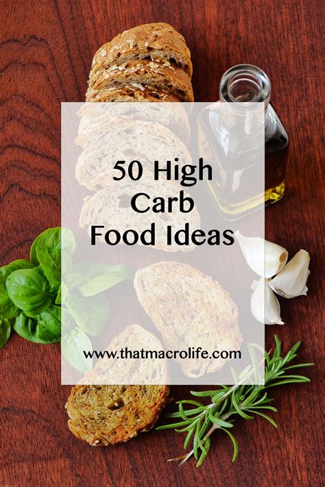 Healthy Food List A List Of 50 High Carb Foods To Help You Hit Your
