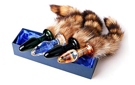 Akstore Fetish Soft Wild Fox Tail Anal Plug Butt Missile Massager Waterproof Bullet Stimulation