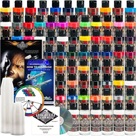 Buy Createx66 Wicked Colors 2oz Complete Colors Airbrush Paint Set