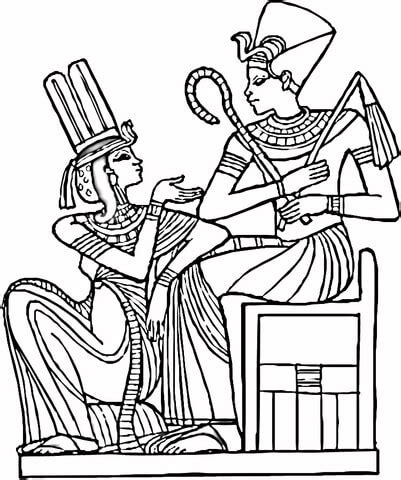 Dibujo De Faraones Egipcios Para Colorear Dibujos Para Colorear