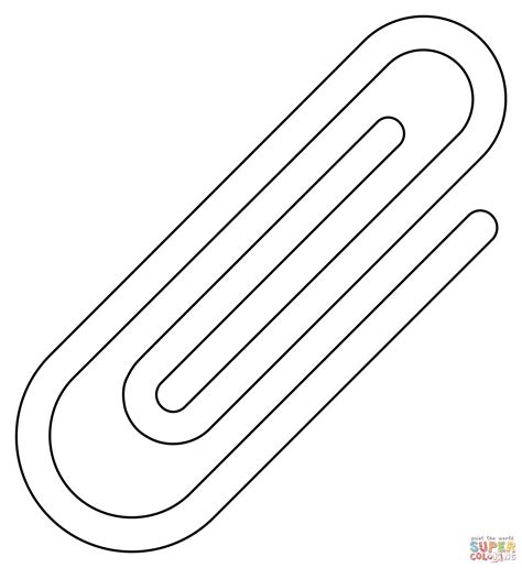 Paperclip Coloring Page Free Printable Coloring Pages