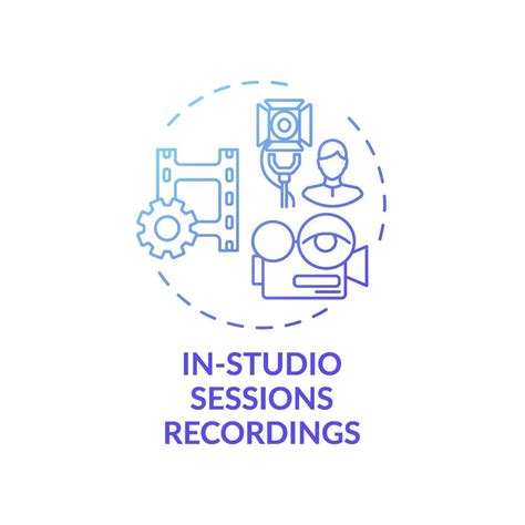 In Studio Sessions Recordings Concept Icon 2255556 Vector Art At Vecteezy