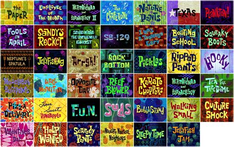Click The Spongebob Title Cards Season 1 Quiz By Moai