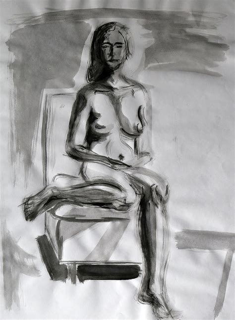 Seated Nude Study Drawing By Mary Bedy Fine Art America My Xxx Hot Girl