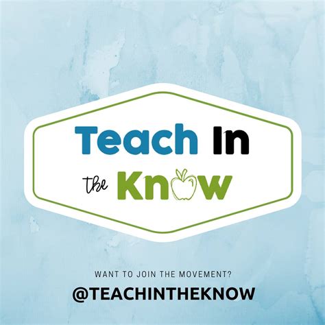 Teach In The Know