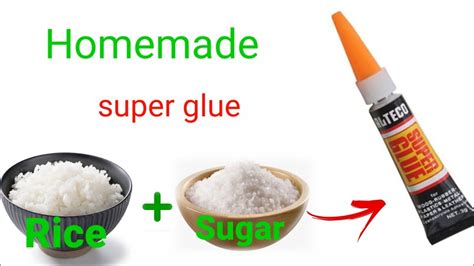 How To Make Super Gluein Very Simple Andsugar For Rice Glue Youtube