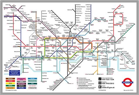 Audacious Shalott London Undergrounds Map