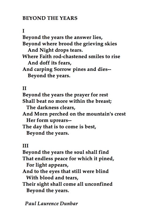 Paul Laurence Dunbar Beyond The Years 💞🌍🌎🌏💞reference The Complete