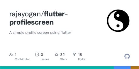 Github Rajayoganflutter Profilescreen A Simple Profile Screen Using