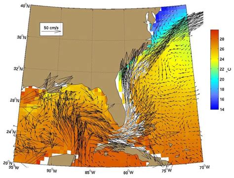 Surface Currents In The Caribbean Sea And Gulf Of Mexico