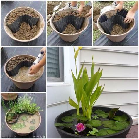 Diy Containers Garden Pond