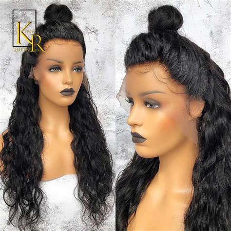 Water Wave Lace Front Human Hair Wigs For Black Women Brazilian Remy