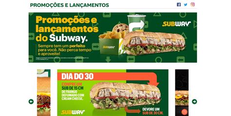 Subway Promoção Dia Do Pela Metade Do Preço