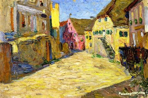 Pink Landscape Artwork By Wassily Kandinsky Oil Painting And Art Prints