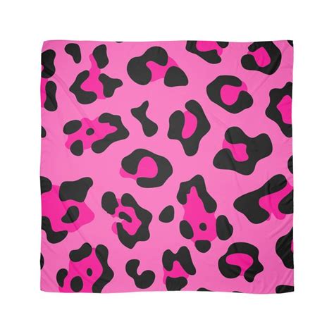Hot Pink Leopard Print Animal Cheetah Pattern Scarf For Sale By