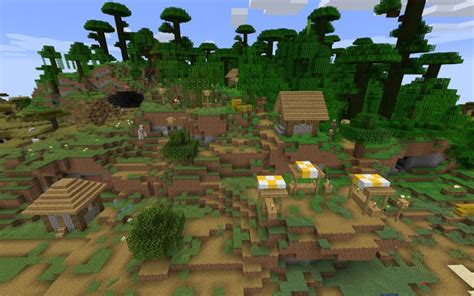 Jungle Village Plains Flower Forest And A Pyramid 114 Seed