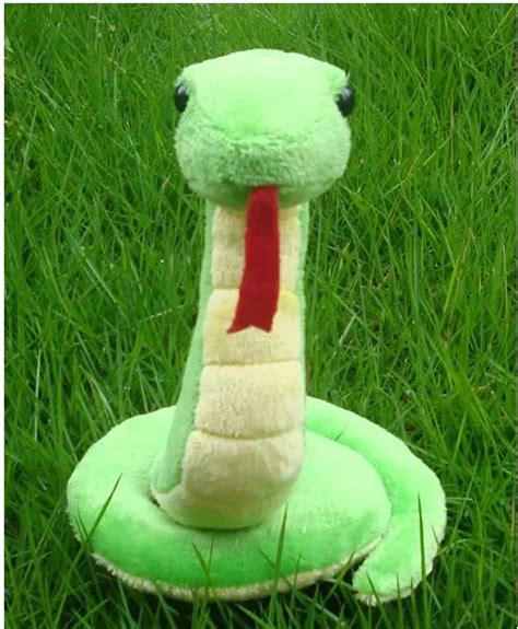 Cute Small Green Plush Snake Toy Soft Zodiac Snake Toy T About 17cm