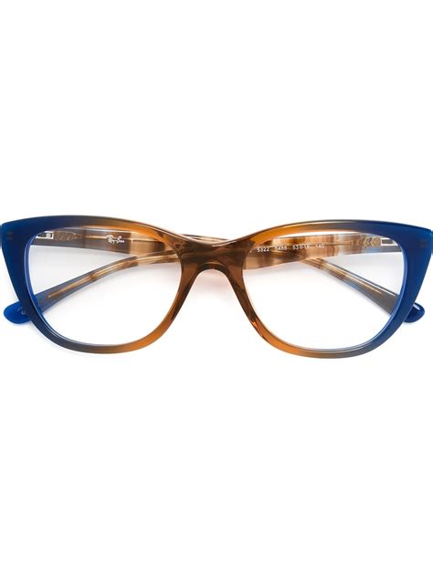 ray ban cat eye frame glasses farfetch