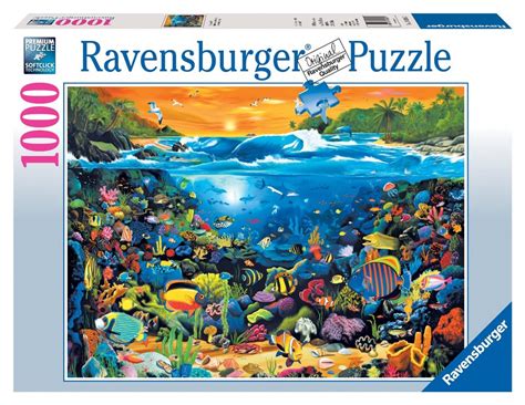 Ravensburger jigsaw puzzle 3000 pieces oceanic wonders 32 x 48 sea animal life. Ravensburger 1000pc Fish Puzzle - Building Blocks