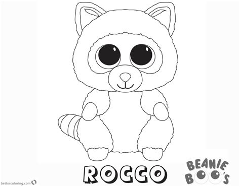 Beanie Boo Coloring Pages Rocco Free Printable Coloring Pages