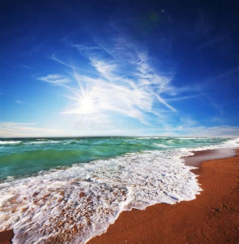 Sea Beach Stock Image Image Of Beach Sunlight Ocean 12047855