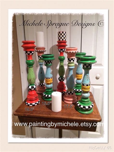 Mixed media, girlie grunge candle holder for the third annual handmade holidays blog hop. Buy Hand Crafted Painted Candle Holder // Whimsical Wood ...