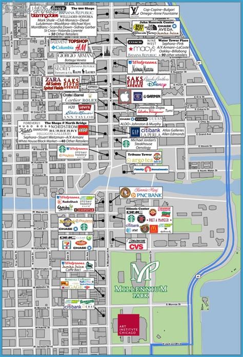 Michigan Map Tourist Attractions - TravelsFinders.Com