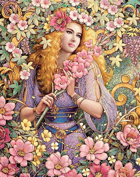 Pin By Kayla Callahan On La Mujer Y Las Flores Goddess Art Mythology