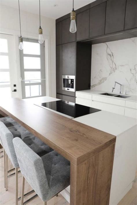Algunos diseños de cocina incluyen islas grandiosas en diferentes formas para añadir más espacio de almacenamiento como zona de pequeño comedor de diario. Diseños de Cocinas Modernas -Rústicas -Empotradas ...