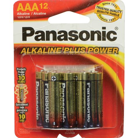 Panasonic Aaa 15v Alkaline Batteries 12 Pack Pan12aaa Bandh