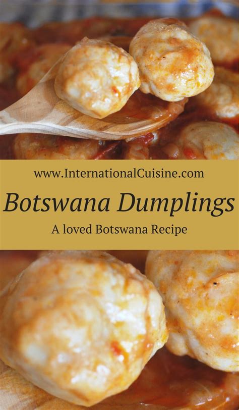 Botswana Matlebekwane Dumplings Recipe African Cooking African