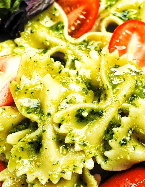 Veganer Nudelsalat Mit Pesto Vegan Vegetarisch