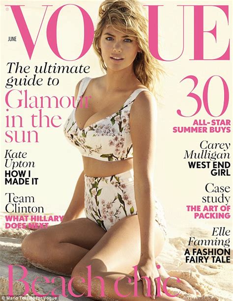 Kate Upton Finally Unveiled As British Vogue S June Cover Star Daily