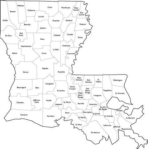 1928 Map Of Louisiana Counties Map