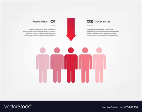 Target Infographics With Arrows Element Of Chart Vector Image