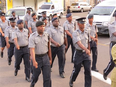 police commissioner s parade and route march for nevis on tuesday