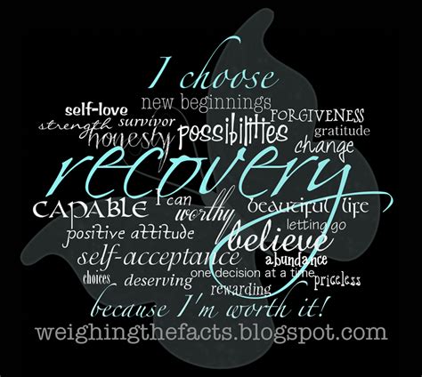 Weighing The Facts: Recovery Inspiration: I Choose Recovery