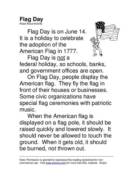 flag day worksheet  st  grade lesson planet