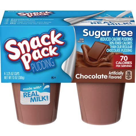Snack Pack Pudding Sugar Free Chocolate Conagra Foodservice