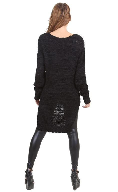 sweater high low knit ebay